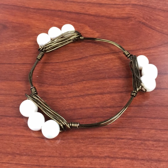 Semi-precious bangle bracelets - Picture 2 of 4